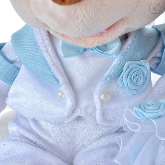 Japan Disney Store Plush Wedding Doll Set - Mickey & Minnie : Light Blue - 5