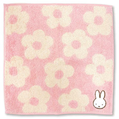 Japan Miffy Embroidered Mini Towel - Pink / Flora