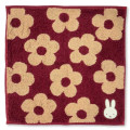Japan Miffy Embroidered Mini Towel - Dark Red / Flora - 1