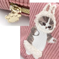 Japan Mofusand Fluffy Embroidered Cosmetic Pouch - Cat / Rabbit - 4