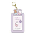 Japan Miffy Photo Holder Card Case Keychain - Miffy & Melanie / Purple - 1