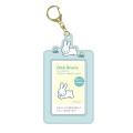 Japan Miffy Photo Holder Card Case Keychain - Rabbit / Blue - 1