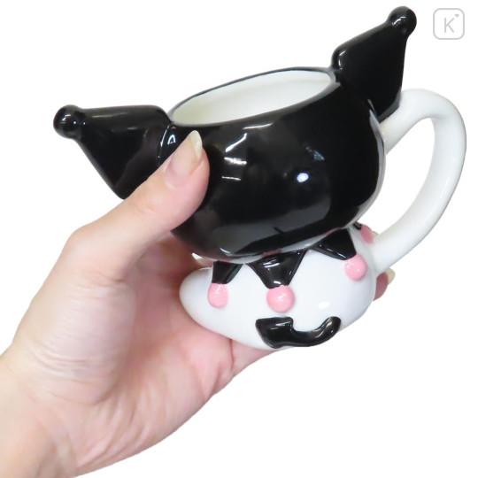 Japan Sanrio Porcelain Mug - Kuromi / 3D - 2