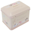 Japan Sanrio Can Piggy Bank with Lock Case - Characters / Light Pink - 2