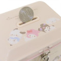 Japan Sanrio Can Piggy Bank with Lock Case - Characters / Light Pink - 4