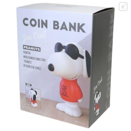 Japan Peanuts Vinyl Piggy Bank - Snoopy / Joe Cool