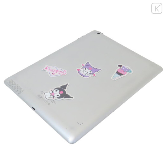 Japan Sanrio Vinyl Deco Glitter Sticker Set - Kuromi / Sweet Laptop Tablet - 2