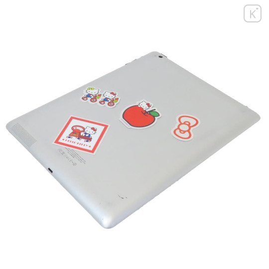 Japan Sanrio Vinyl Deco Glitter Sticker Set - Hello Kitty / Laptop Tablet - 2