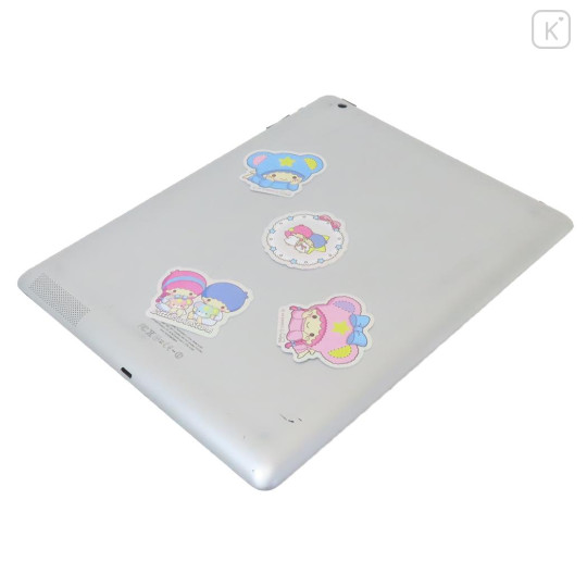 Japan Sanrio Vinyl Deco Glitter Sticker Set - Little Twin Stars / Laptop Tablet - 2