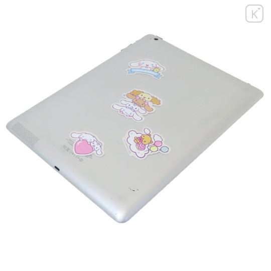 Japan Sanrio Vinyl Deco Glitter Sticker Set - Cinnamoroll / Laptop Tablet - 2