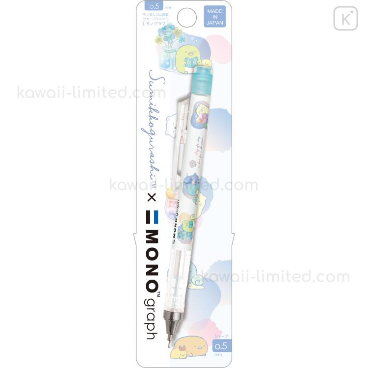 Japan San-X Mono Graph Shaker Mechanical Pencil - Sumikko Gurashi /  Gradient Glass White