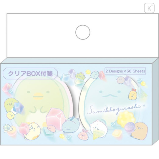 Japan San-X Clear Box Sticky Notes - Sumikko Gurashi / Rabbit's Mysterious Spell B - 1