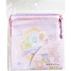 Japan San-X Drawstring Bag 3pcs Set - Sumikko Gurashi / Rabbit's Mysterious Spell