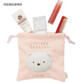 Japan San-X 3D Fluffy Face Drawstring Bag - Sumikko Gurashi / Tokage - 3