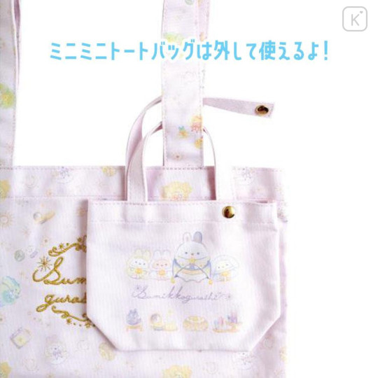 Japan San-X Tote Bag Set - Sumikko Gurashi / Rabbit's Mysterious Spell - 5