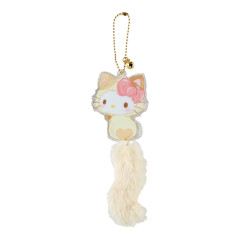 Japan Sanrio Original Acrylic Charm with Tail & Bell - Hello Kitty / Love Cats
