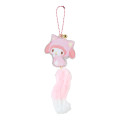 Japan Sanrio Original Acrylic Charm with Tail & Bell - My Melody / Love Cats - 1