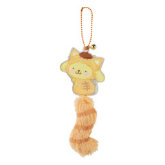 Japan Sanrio Original Acrylic Charm with Tail & Bell - Pompompurin / Love Cats