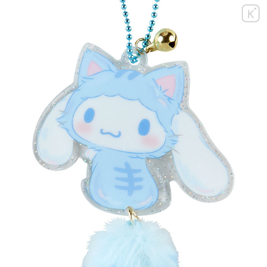 Japan Sanrio Original Acrylic Charm with Tail & Bell - Cinnamoroll : Love Cats - 2