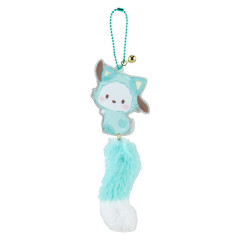 Japan Sanrio Original Acrylic Charm with Tail & Bell - Pochacco / Love Cats