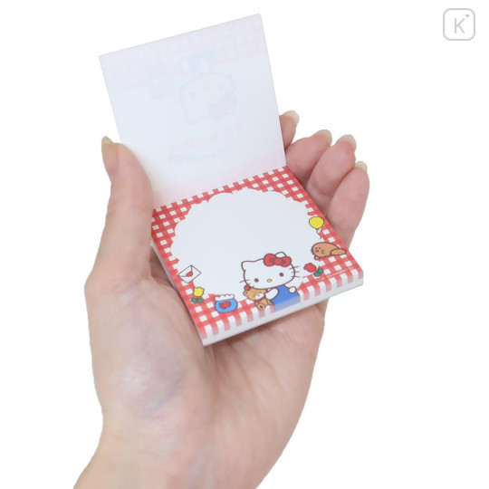 Japan Sanrio Square Memo - Hello Kitty / Gingham - 2