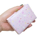 Japan Sanrio Trifold Wallet - Hello Kitty / Light Pink & Gold / 50th Anniversary - 2