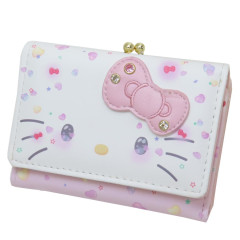 Japan Sanrio Trifold Wallet - Hello Kitty / Twinkle Heart / 50th Anniversary