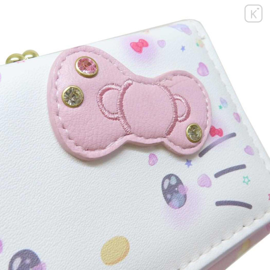 Japan Sanrio Trifold Wallet - Hello Kitty / Twinkle Heart / 50th Anniversary - 2