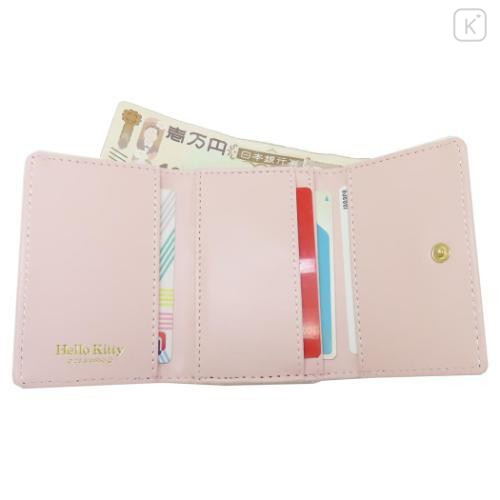 Japan Sanrio Trifold Wallet - Hello Kitty / Twinkle Heart / 50th Anniversary - 4