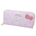 Japan Sanrio Long Wallet - Hello Kitty / Light Pink & Gold / 50th Anniversary - 1