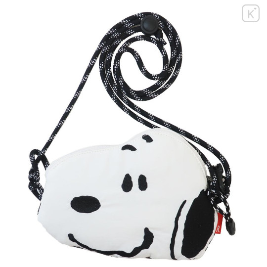 Japan Peanuts Gadget Pocket Sacoche with Shoulder Strap - Snoopy / White - 1
