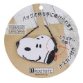 Japan Peanuts Gadget Pocket Sacoche with Shoulder Strap - Snoopy / Cappuccino - 5