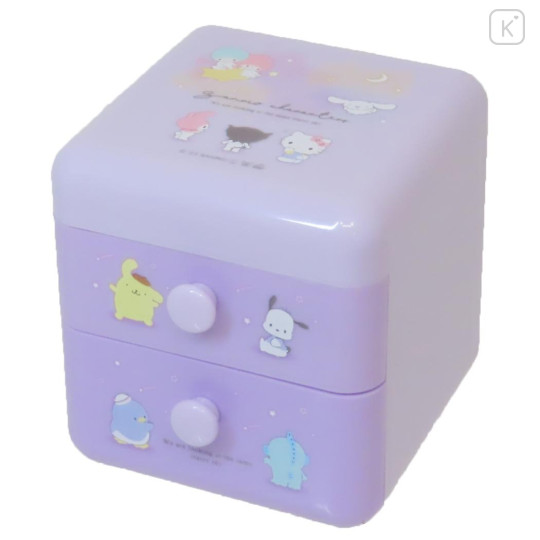 Japan Sanrio Chest Drawers - Characters / Purple - 1
