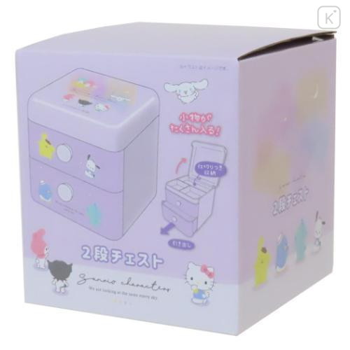 Japan Sanrio Chest Drawers - Characters / Purple