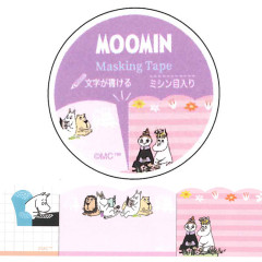Japan Moomin Masking Tape - Purple / Leave Message