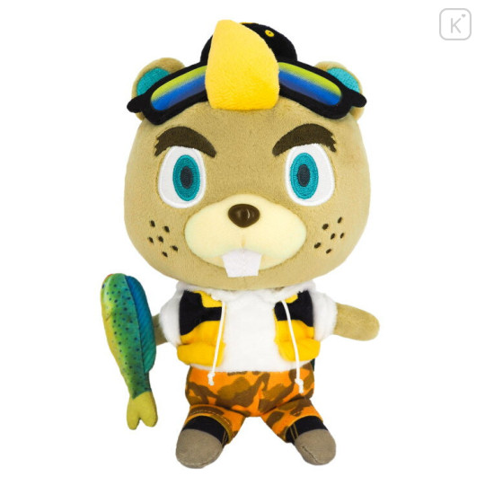 Japan Animal Crossing Plush Toy (S) - All Star Collection Justin : Beaver Special Visitor New Horizons - 1