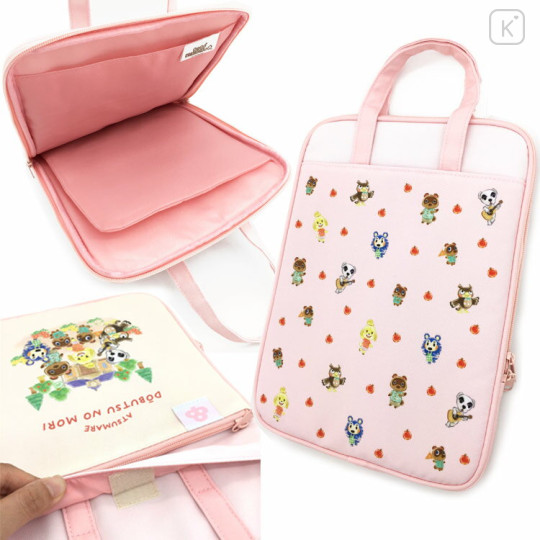 Japan Animal Crossing Laptop Bag / Tablet Case - Pink - 2