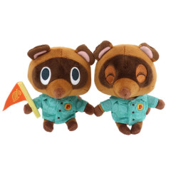 Japan Animal Crossing Plush (S) Set of 2 - Timmy & Tommy Mamekichi & Tsubukichi / Raccoon