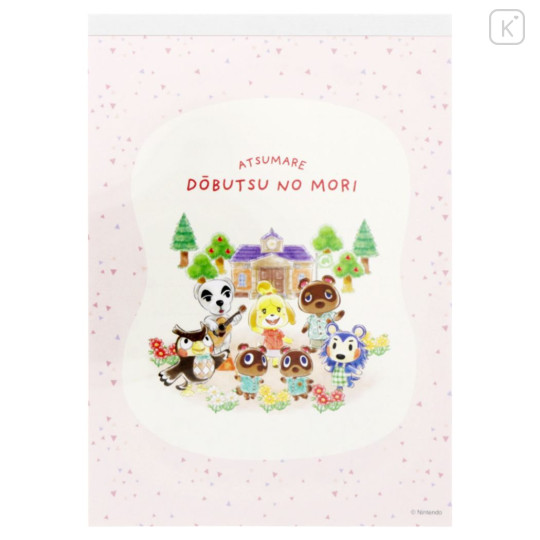 Japan Animal Crossing A6 Notepad - Pink - 1