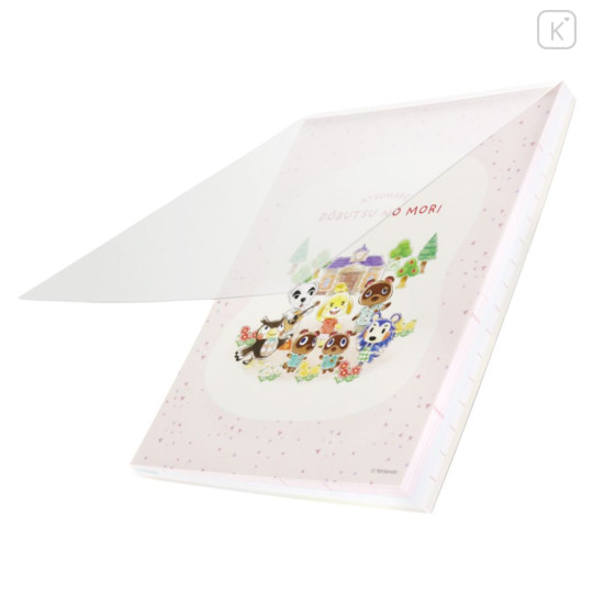 Japan Animal Crossing A6 Notepad - Pink - 3