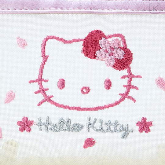 Japan Sanrio Original Mesh Pouch - Hello Kitty / Sakura 2024 - 4