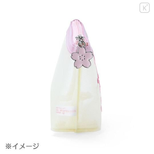 Japan Sanrio Original Mesh Pouch - Cinnamoroll / Sakura 2024 - 2
