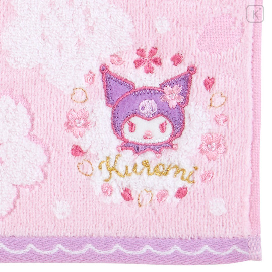 Japan Sanrio Original Petit Towel - Kuromi / Sakura 2024 - 2