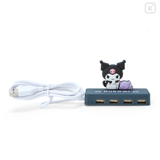 Japan Sanrio Slim USB Hub - Kuromi - 1