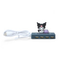 Japan Sanrio Slim USB Hub - Kuromi - 1
