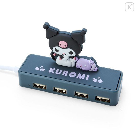 Japan Sanrio Slim USB Hub - Kuromi - 3