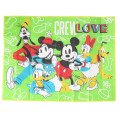 Japan Disney Picnic Blanket - Mickey Mouse & Friends / Green - 1