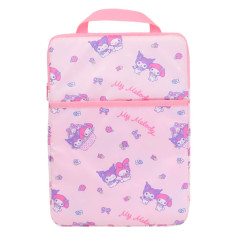 Japan Sanrio Tablet Case - Kuromi & My Melody / Light Pink