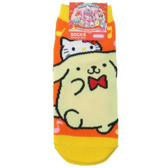 Japan Sanrio Socks - Pompompurin & Hello Kitty 50th Anniversary