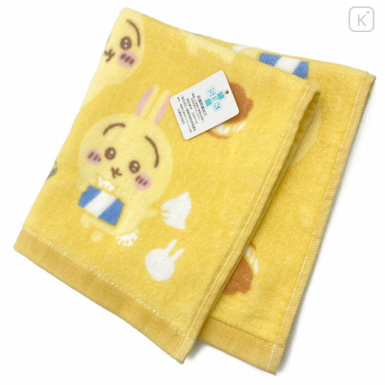 Japan Chiikawa Wash Towel - Rabbit / Yellow - 2